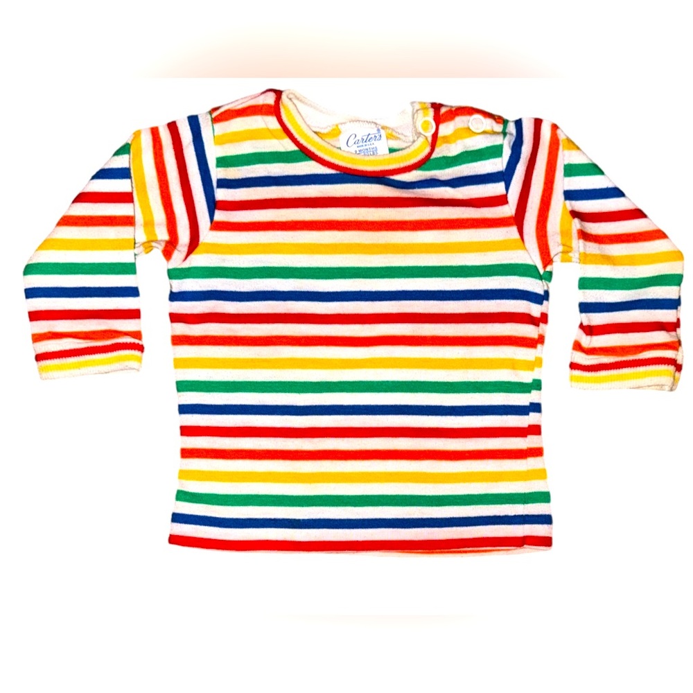 Carter's Rainbow Stripe Long-Sleeve Kids Top